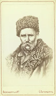 Woollen Prints: Taras Shevchenko, head-and-shoulders portrait