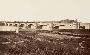 Provence Collection: Tarascon, Viaduc, ca. 1861. Creator: Edouard Baldus