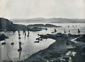 Newnes Prints: Tarbert - Fishing Boats Going Out, 1895