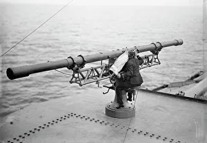 Measurements Prints: Target Practice - Range Finder at Work, 1913. Creator: Unknown
