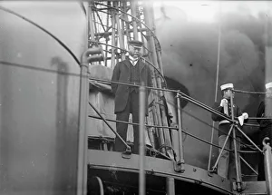 Target Practice - Redfield On Bridge, 1913. Creator: Unknown