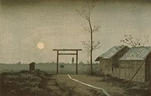 Kiyochika Kobayashi Prints: The Taro Inari Shrine in the Asakusa Ricefields, 1877. Creator: Kobayashi Kiyochika