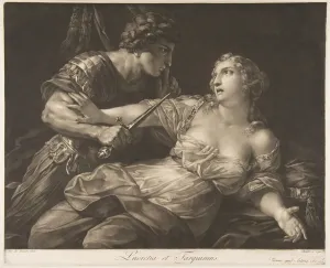 Tarquinius Sextus Prints: Tarquin and Lucretia, 1792. Creator: Johann Peter Pichler