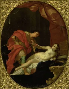 Tarquinius Sextus Prints: Tarquin Threatening Lucretia, 1669-1719. Creator: Giovan Gioseffo Dal Sole