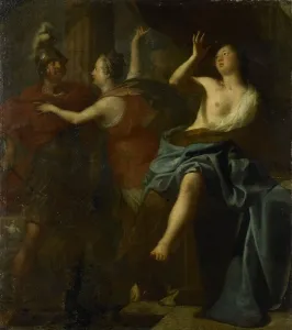 Tarquinius Sextus Prints: Tarquinius and Lucretia, 1700-1799. Creator: Unknown