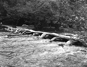 Somerset Prints: Tarr Steps, near Dulverton, Exmoor, Somerset, c1955. Creator: Arthur Charles Kirby Ware