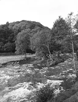 Somerset Prints: Tarr Steps, near Dulverton, Exmoor, Somerset, c1955. Creator: Arthur Charles Kirby Ware