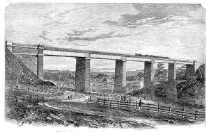 Tarradale Viaduct, on the Melbourne and Sandhurst Railway, Australia, 1864. Creator: Unknown
