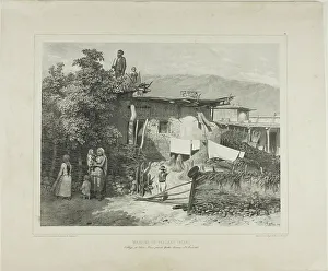 Crimean Prints: Tartar Peasants Homes in the Village of Déré-Koui