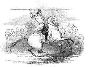 Cavalryman Gallery: The 'Tartar Soldier', in Hyde Park, 1844. Creator: Unknown