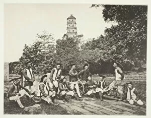 Socialising Collection: Tartar Soldiers, c. 1868. Creator: John Thomson
