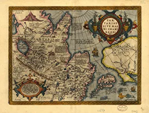 Cartographic Prints: Tartariae sive Magni Chami Regni ty¨pus