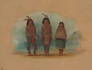 Chief Prints: Three Taruma Indians, 1854 / 1869. Creator: George Catlin