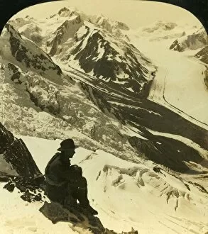 Mountaineer Gallery: The Tasman and Rudolph Glaciers, Southern Alps, New Zealand, c1909. Creator: George Rose