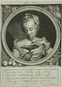 Taste Prints: Taste, plate four from The Five Senses, n.d. Creator: Jacob van der Heyden