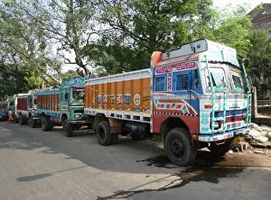 TATA trucks in India, 2019. Creator: Unknown
