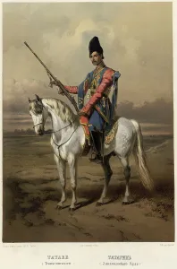 Caucasus Prints: Tatar (Transcaucasian Territory), 1862. Creator: Frants Taikhel
