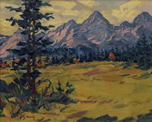 Evergreen Prints: Tatras Landscape, around 1940. Creator: Gustav Mally
