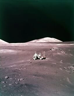 Shoot for the Moon Collection: The Taurus-Littrow landing site, Apollo 17 mission, December 1972. Creator: NASA