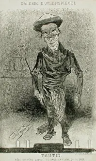 Uylenspiegel Prints: Tautin, 1857. Creator: Félicien Rops