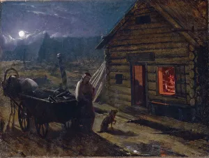 Drinkers Prints: Before a Tavern. Artist: Trutovsky, Konstantin Alexandrovich (1826-1893)