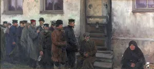 Drinkers Prints: Before a Tavern. Artist: Vladimirov, Ivan Alexeyevich (1869-1947)
