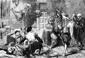 Regret Prints: A Tavern Brawl, by John Gilbert