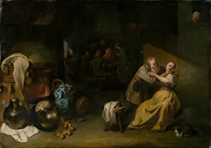 Drunkard Collection: Tavern Scene, 1652. Creator: Ryckaert (Rijckaert), David (1612-1661)
