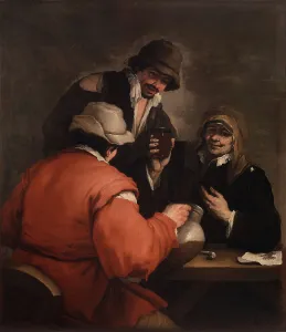 Fondazione De Vito Prints: Tavern Scene, 1660. Creator: Giordano, Luca (1632-1705)
