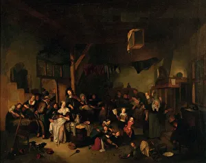 Clothes Line Prints: Tavern Scene, 1692. Creator: Richard Brakenburgh