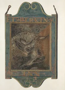 Tavern Sign, 1935 / 1942. Creator: Unknown