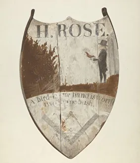 Tavern Sign, c. 1940. Creator: Alfred Parys