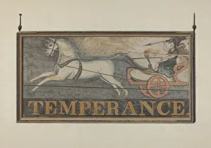Tavern Sign Prints: Tavern Sign: Temperance, c. 1940. Creator: John Matulis