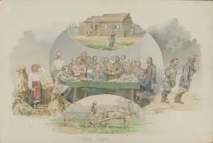 Tax collection, 1862. Creator: Znamensky, Mikhail Stepanovich (1833-1892) Tax collection, 1862. Creator: Znamensky, Mikhail Stepanovich (1833-1892)