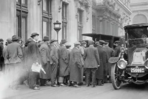 Flatcap Prints: Taxi Strike, between c1910 and c1915. Creator: Bain News Service