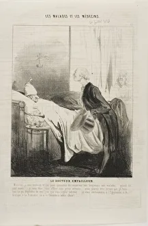 Bedside Manner Prints: The Taxidermist Doctor, 1843. Creator: Charles Emile Jacque