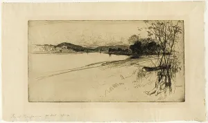 River Tay Prints: The Tay at Kinfauns, 1890. Creator: David Young Cameron