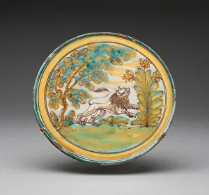 Faience Gallery: Tazza, Talavera de la Reina, 17th century. Creator: Talavera de la Reina Potteries