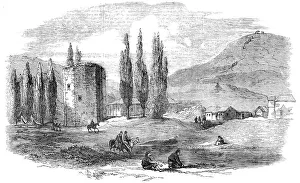 Crimea Ukraine Prints: Tchorgoun, on the Tchornaya, 1856. Creator: Unknown