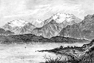 Misty Prints: Te-Anau Lake, New Zealand, 1890. Creator: Unknown