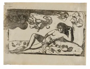 Te arii vahine—opoi (Woman with Mangos—Tired) Te arii vahine—opoi (Woman with Mangos—Tired)