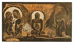 Eug And Xe8 Collection: Te atua (The God), from the Noa Noa Suite, 1894. Creator: Paul Gauguin