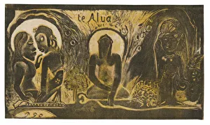Idol Prints: Te atua (The God) from the Noa Noa Suite, 1893 / 94. Creator: Paul Gauguin