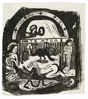 Te atua (The God), from the Suite of Late Wood-Block Prints, 1898 / 99