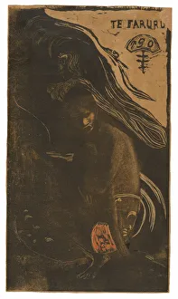 Te faruru (Here We Make Love), from the Noa Noa Suite, 1893 / 94. Creator: Paul Gauguin