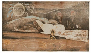 Te po (The Night) from the Noa Noa Suite, 1893 / 94. Creator: Paul Gauguin