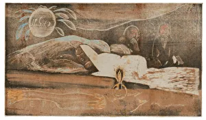 Noa Noa Prints: Te po (The Night) from the Noa Noa Suite, 1893 / 94. Creator: Paul Gauguin