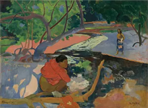 Paul Eugéne Henri 1848 1903 Gallery: Te Poipoi (Morning), 1892. Artist: Gauguin, Paul Eugene Henri (1848-1903)