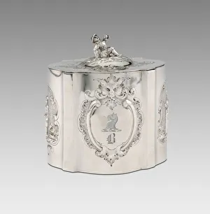 Tea Caddy Prints: Tea Caddy, 1850 / 57. Creators: Vincent Laforme, Francis J. Laforme