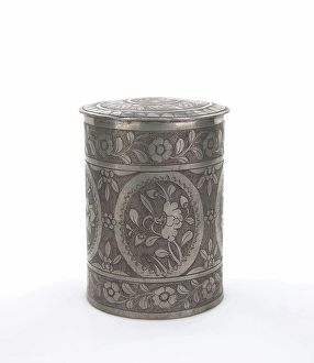 Designs Prints: Tea caddy, date unknown. Creator: Unknown